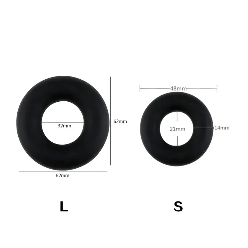 Silicone Penis Ring Lock Sperm Delay Rings para sa Mga Lalaki Gay Delay Ejaculation Soft Ring Adult Sex Toys Male Masturbator Cock Ring — image 4