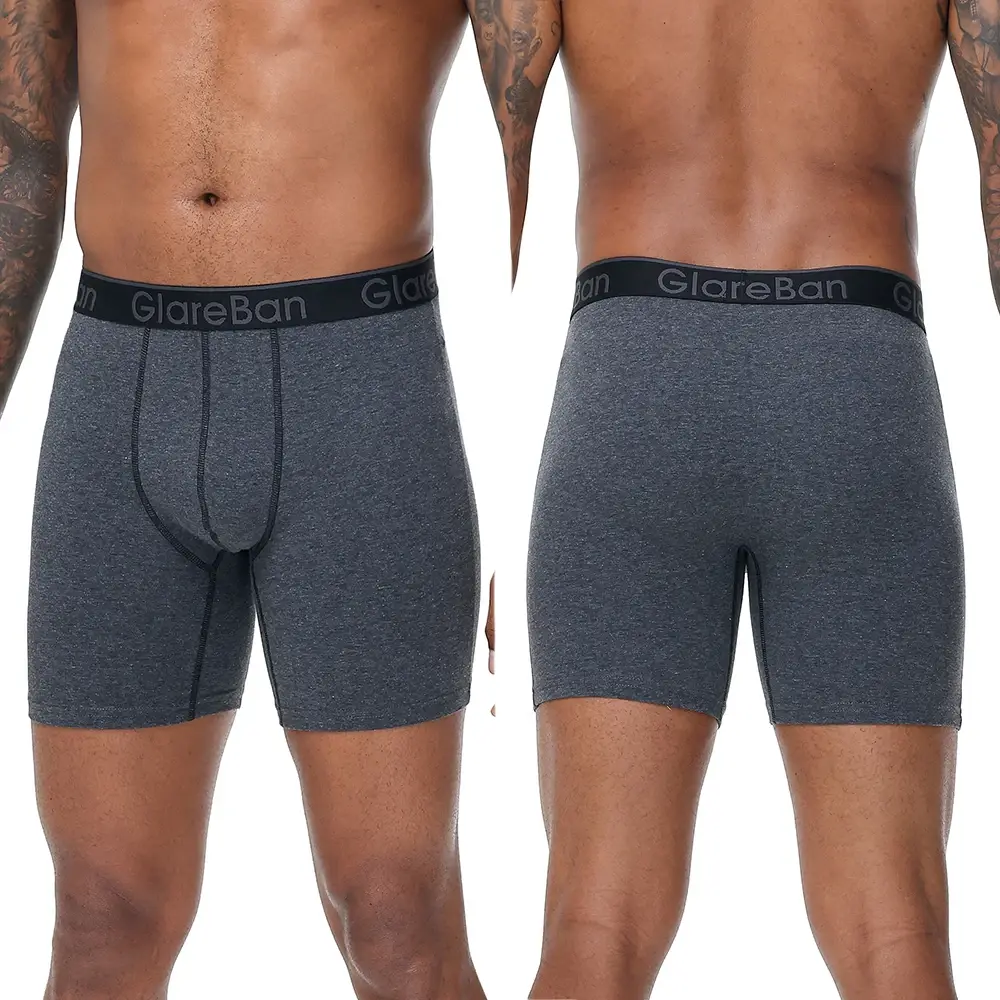 5pc Set Mid-Long Random Cotton Boxer Shorts Panlalaking Kasuotang Panloob Panlalaking Panloob para sa Mga Lalaki Boxershorts Slips Malambot na Panties Brand Briefs — image 6