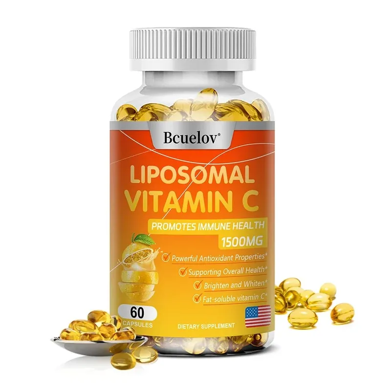 Liposomal Vitamin C Capsules Makapangyarihang Antioxidant Nagtataguyod ng Collagen Production Sinusuportahan ang Kalusugan ng Balat 1500mg