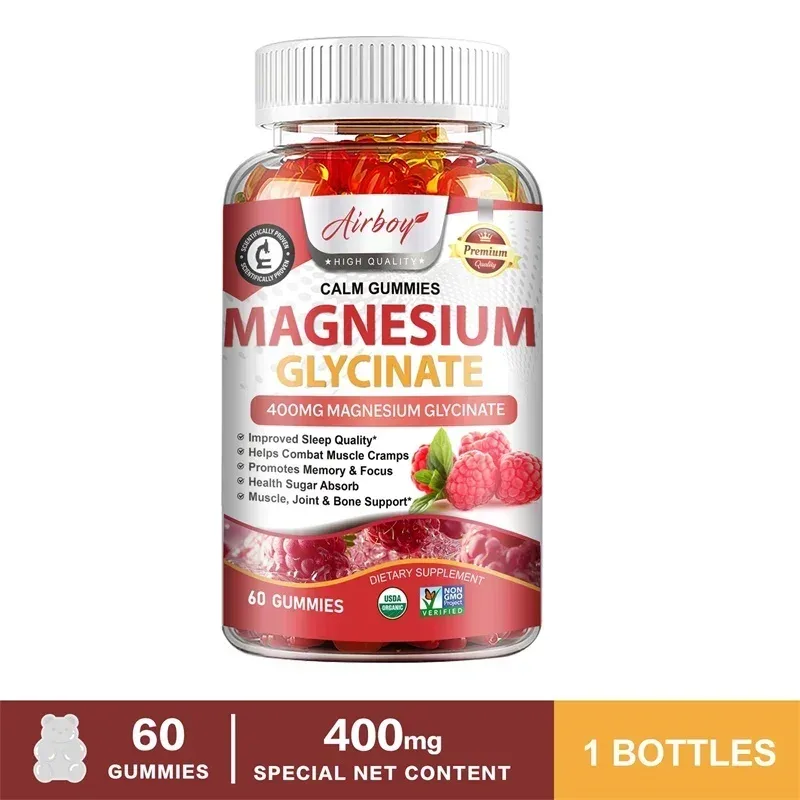 Magnesium Glycinate Gummies - Brain Health Strengthen Muscles and Bones Improve Sleep Relax Nerves — image 10