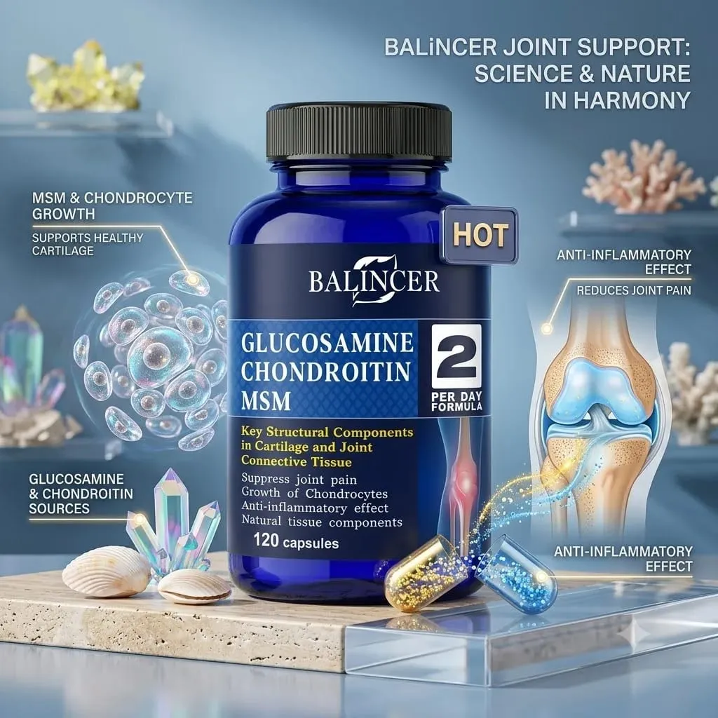 Glucosamine Chondroitin MSM - para sa Joint and Knee Health Immune System Non-GMO 120 Capsules — image 4