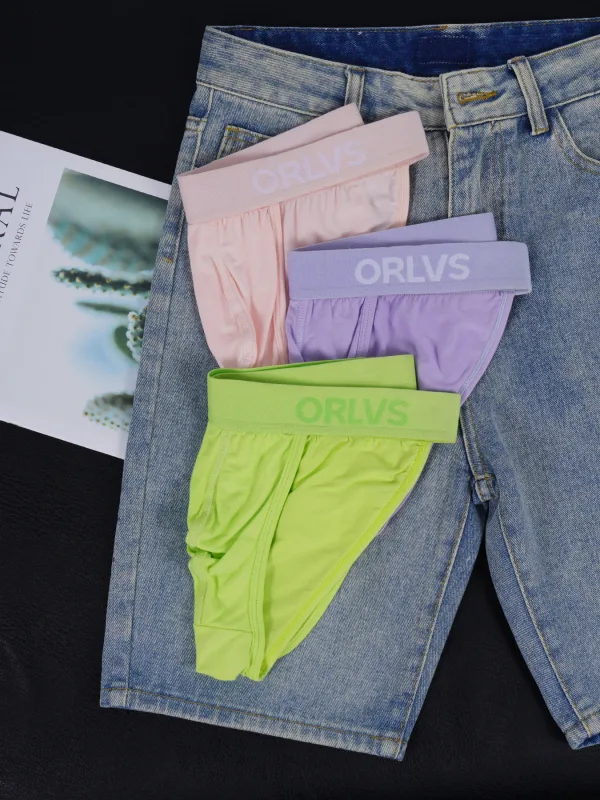 1PCS Men's Modal Ultra-Thin Barely-There Briefs U Convex Pouch Bright Solid Color Elastic Waistband Breathable Daily Underwear — image 6