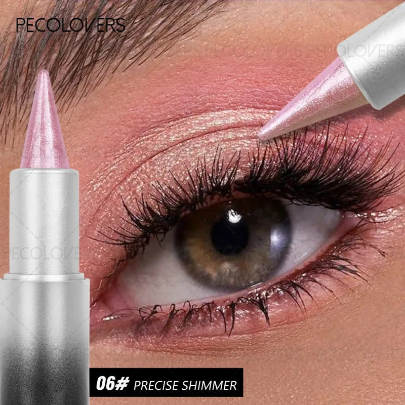 1 Pc Monochromatic Glitte Shiny Eyeshadow Pen & Eyeshadow Stick Beautiful Eye-cathing Eye Makeup Look Perfect Gifts — image 11