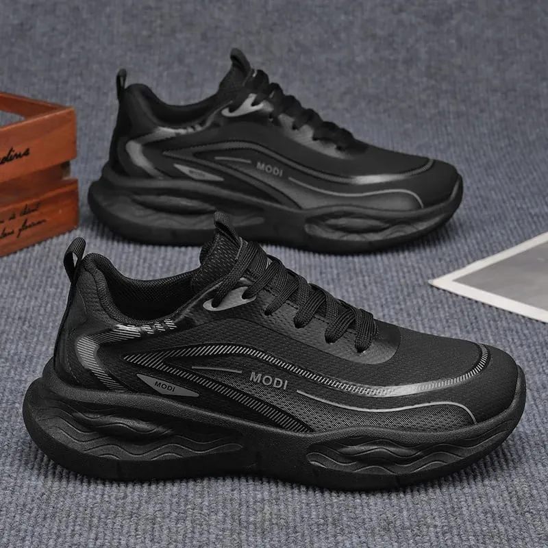 Artificial Leather Men Casual Shoes Breathable Male Lightweight Sneakers Outdoor Spring Walking Comfort Free Shipping — image 4