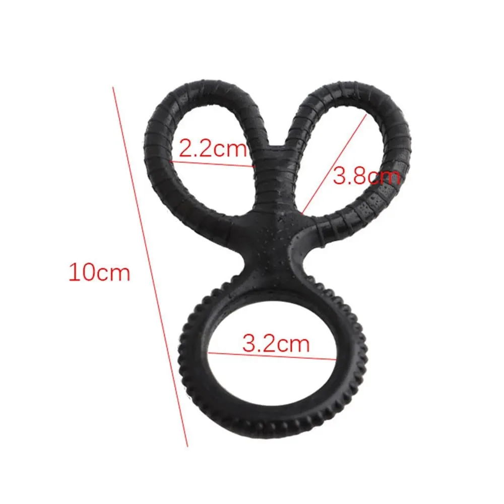 Penis Ring for men Delay Ejaculation Reusable Silicone Semen Cock Ring Penis Enlargement Sexy Slave Stretchy Sex Toys For Men — image 4