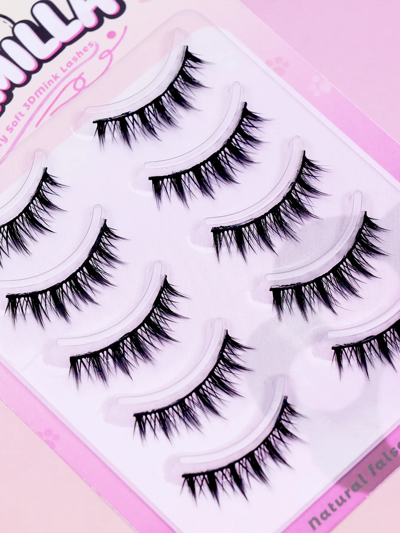Spiky Devil Cat‑Eye False Eyelashes 5‑10mm Wispy Spiky Strip Lashes Natural Fluffy Fox Eye Lash Extension Soft 3D Mink‑Like — image 3