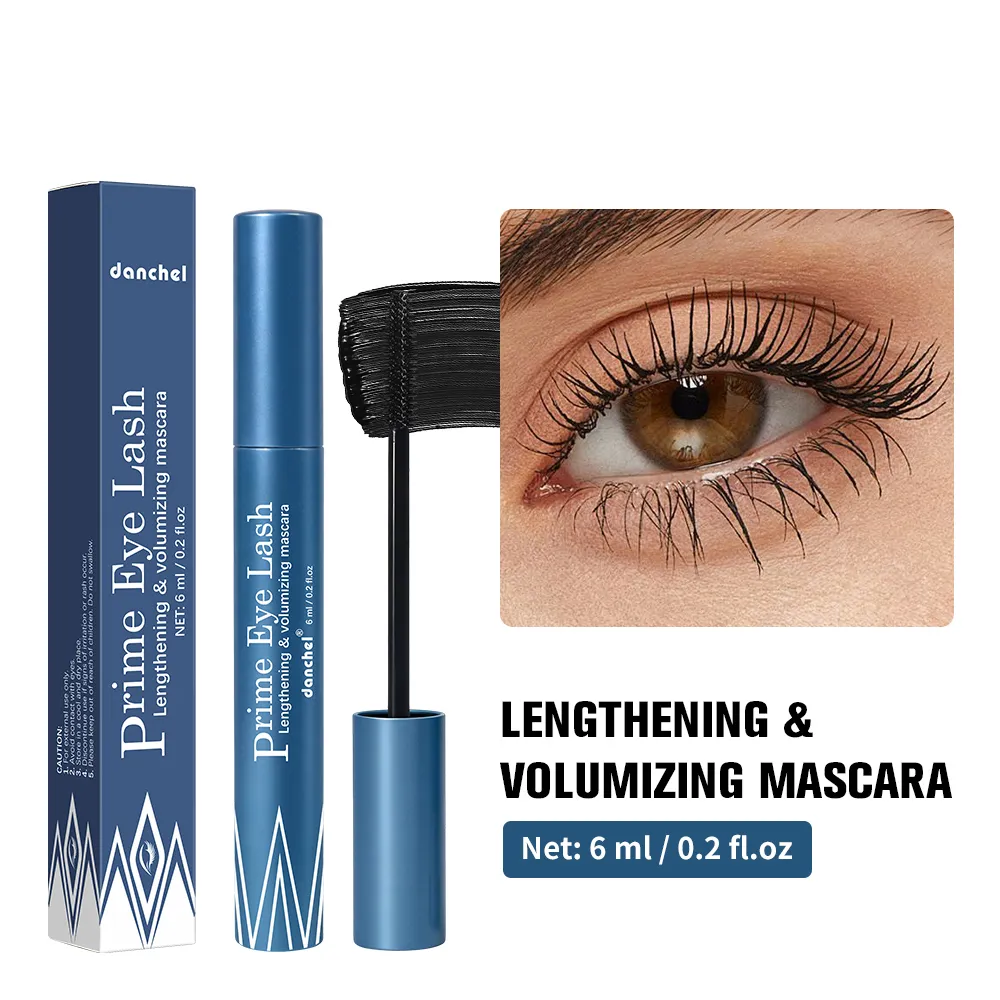 Mascara Hypoallergenic Waterproof Long Lasting Volume Curling No Smudge For Sensitive Eyes With Eyelash Curler Daily Eye Makeup — image 2