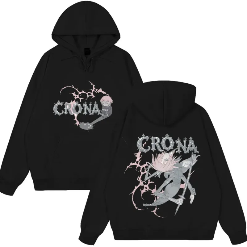 Japanese Anime Soul Eater Crona Funny Hoodies Men's Women Clothing Fashion Oversized Streetwear Casual Long Sleeve Fleece Wears — image 1