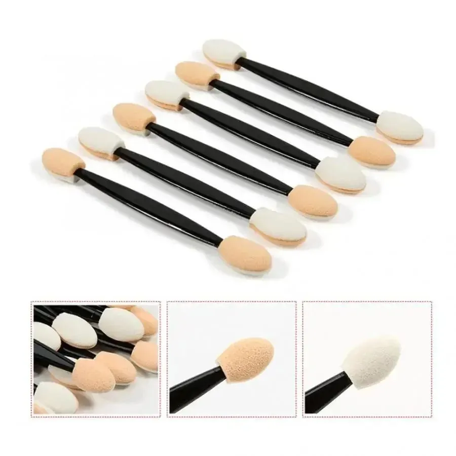 Double Sided Eyeshadow Applicators In Bulk Sponge Eye Shadow Brushes Disposable Mini Makeup Brushes Wholesale Cosmetic Tools — image 1