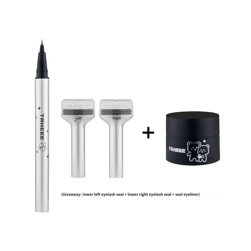 Women's Fine Eyeliner Pen Set And 9D Silk Mascara Combo - Waterproof Smudge-proof Long-lasting Eye Makeup for Party Festival Sta — image 3