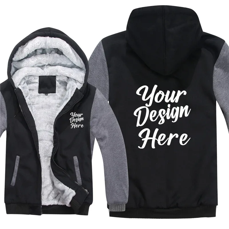 Moletom com capuz masculino com design personalizado, faça seu próprio logotipo, texto, foto, moletom masculino, casaco com capuz — image 3