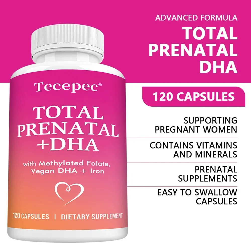 Prenatal Vitamin with DHA & Folate Prenatal Probiotics for Pregnant Women Pregnancy Must Haves Iron Vitamin D Vitamin C Zinc — image 2
