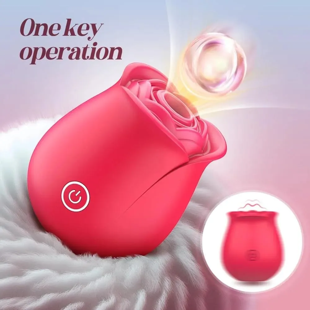 2IN1 Sucking Vibrator 9 Vibrating Sucking Sex Toy Anal Dildo G spot Clitoral Nipple Stimulator Female Couple Rose Sex Toys Games — image 2