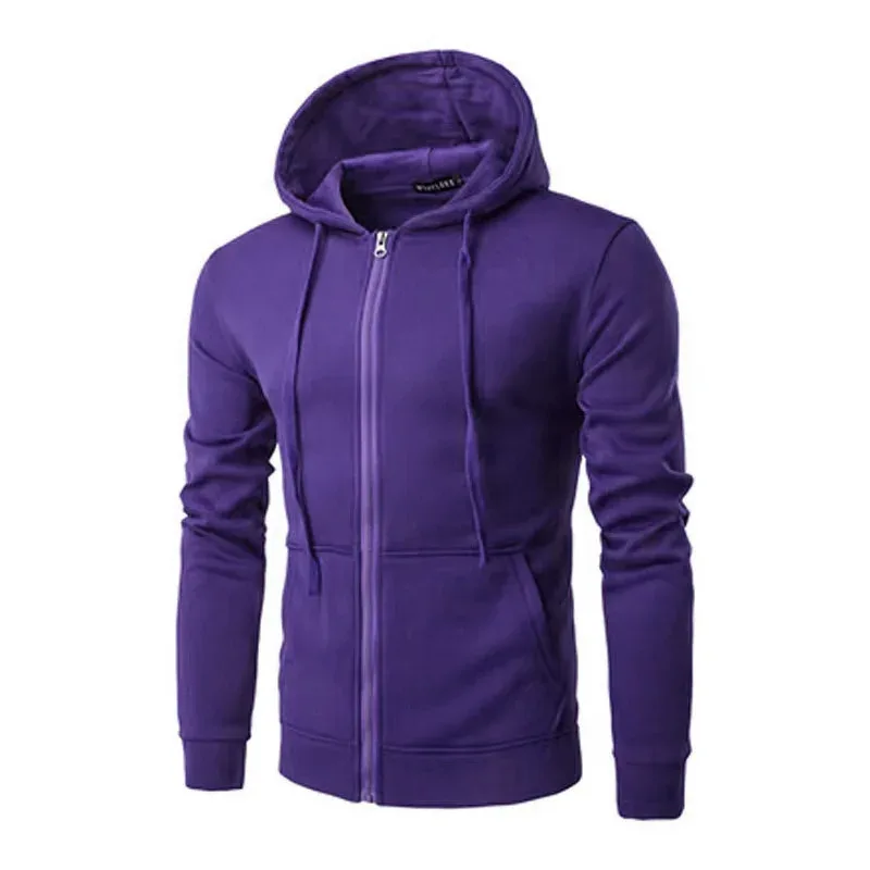 spring autumn Men Sweatshirts Long Sleeve Hoodie Zipper cardigan Male/woman Hoodies Sweatshirt Slim Fit Hoodie Male Clothing — image 4