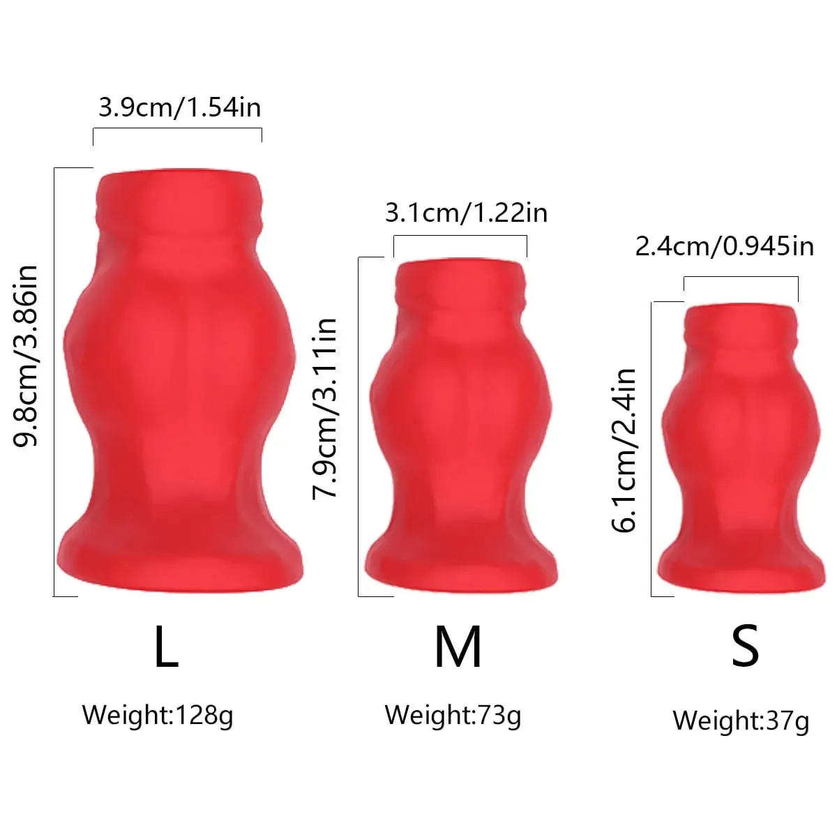 Silikon Lembut Palam Dubur Berongga Palam Punggung Terowong Pakai Harian Dilator Enema Dasar Berkobar Pelatih Dubur Alat Mainan Seks untuk Lelaki Wanita S/M/L — image 5