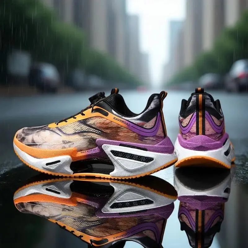 Elastic Speed Running Shoes for Men Carbon Plate Push Rotating Buckle Sports Shoes for Women Professional Shock-Absorbing — image 6