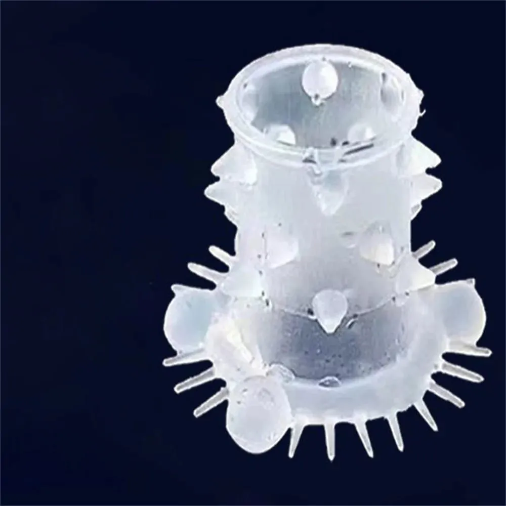 Anel peniano de cristal com manga, preservativo reutilizável, atraso na ejaculação, brinquedos sexuais para homens, bloqueio peniano, produtos íntimos, 1 peça — image 1