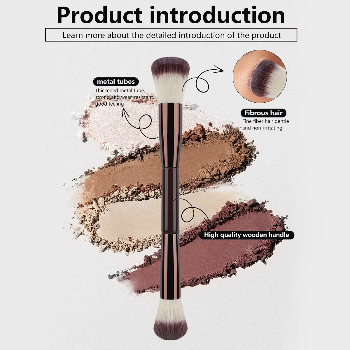 7Pcs Makeup Brushes Set Loose Powder Brush Blush Brush Foundation Brush Makeup Tools — image 6