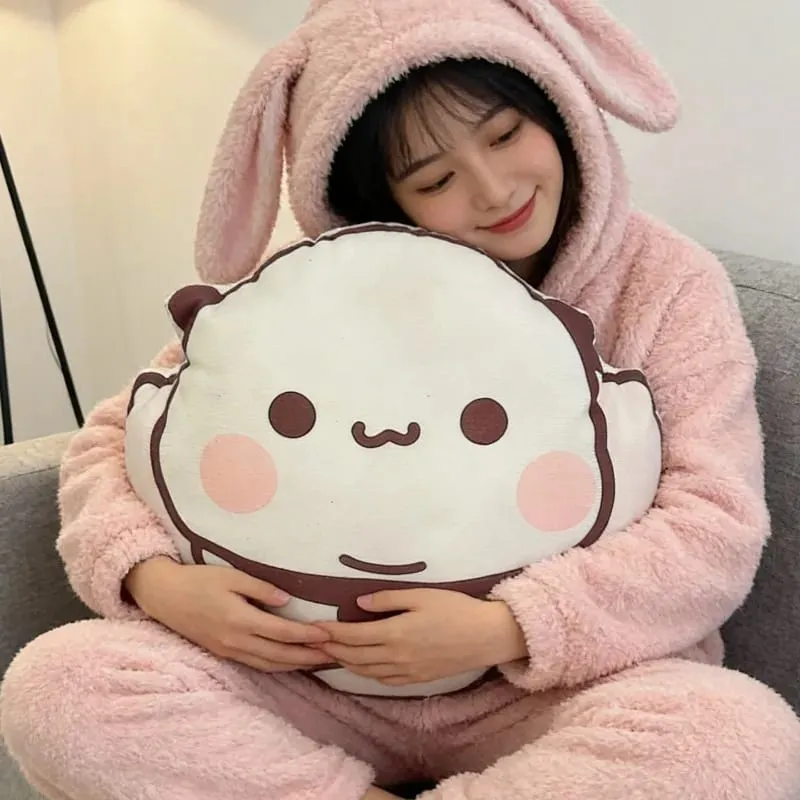 New Cute Bubu Panda Throw Pillows Kawaii Anime Yier Plush Pillows Sleeping Companion Pillow for Friends Home Decor Couple Gift — image 6