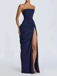Elegant Scarf Collar Sling Women Summer Dress Solid Sleeveless Off-shoulder Slim Maxi Dresses 2026 Lady Chic Evening Party Gown — image 9