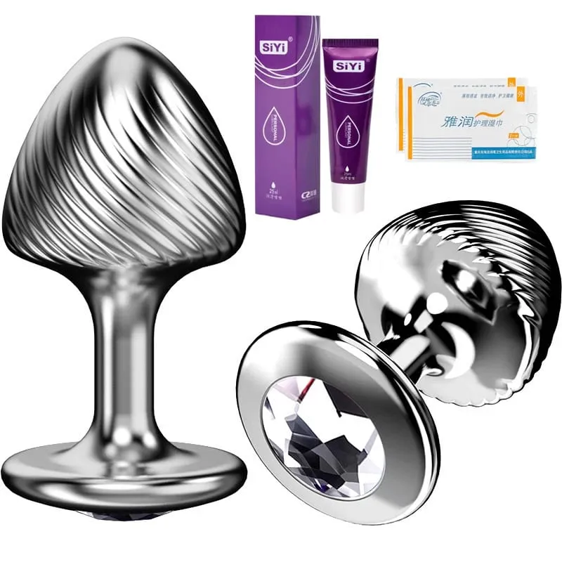 Ribbed Mushroom Metal Butt Plug Beginner Anal Plug Prostate Massage Dildos Masturbation Stimulator Adult Sex Toys For Man Women — image 14