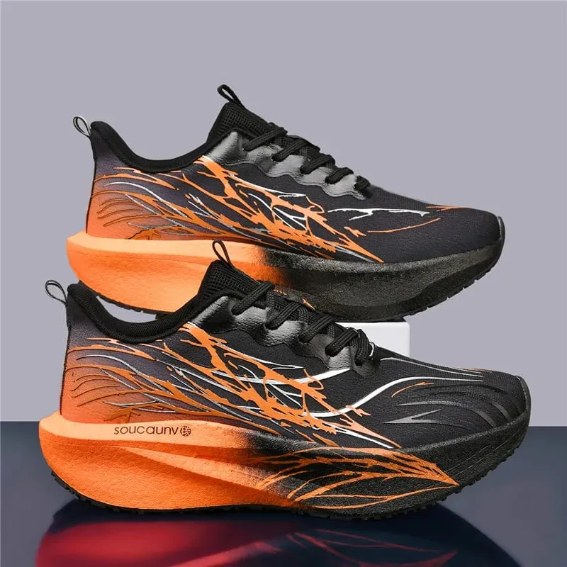 Lightweight Running Men's Sneakers Carbon Board Speciality Marathon Sports Walking Shoes Male Women's Athletic Nonskid Sneakers