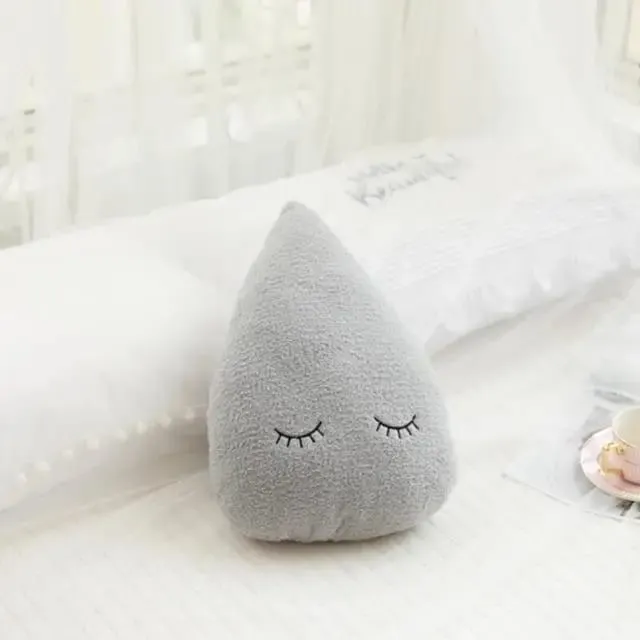 Heiße Gefüllte Wolke Mond Sterne Regentropfen Plüsch Kissen Weiche Kissen Spielzeug Für Kinder Baby Kinder Mädchen Weihnachten Geschenk Zimmer auto Dekor — image 21
