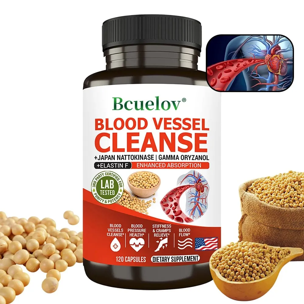 Nattokinase 2000 FU Supplement - Improve Blood Circulation Promote Detoxification Metabolism Maintain Cardiovascular Health — image 1