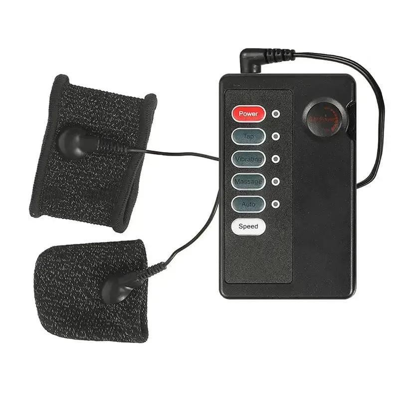 For Men Strong Current Remote Control Electric Shock Masturbation Penis Ring Scrotum Bondage Egg Egg Cock Ring Training Sex Toys
