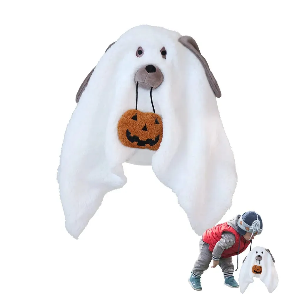 Fun Cute Ghost Dog Pillow White PP Cotton Halloween Gift Room Decoration Bat Throw Pillow Bedroom — image 3
