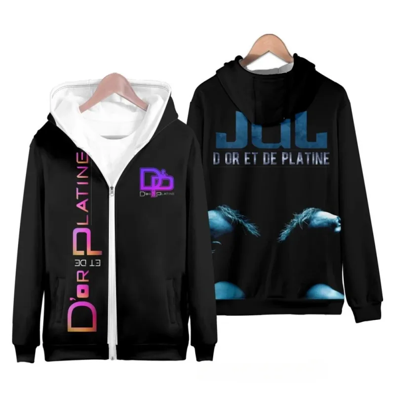 Rapper jul 3d impressão zíper hoodies das mulheres dos homens casual moletom com capuz com capuz agasalho de grandes dimensões pulôver homem casaco roupas