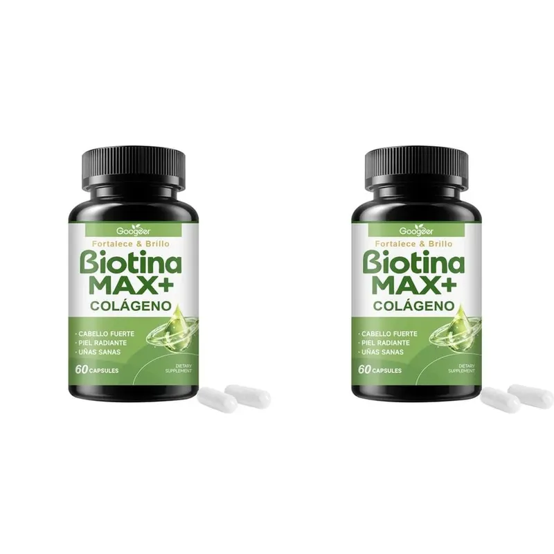 Googeer Biotin Collagen Capsules for Hair Skin and Nail Support with Zinc Selenium and Hydrolyzed Keratin Extract 60 Capsules