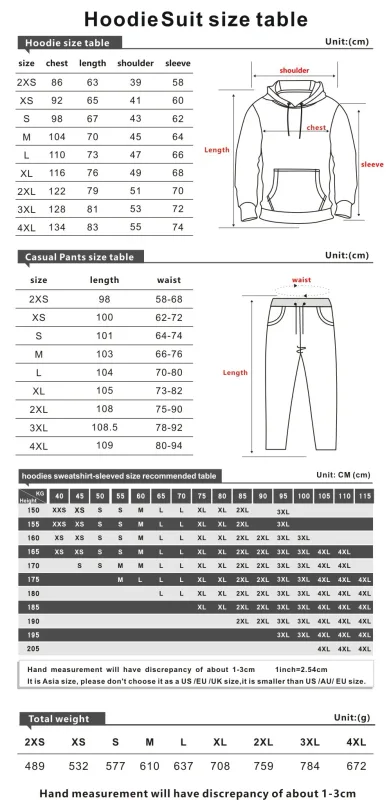 Harajuku Comfortable Funny OTF Letter Print Sweatshirt Sweatpants Suit Men/Women Hoodies+ Trousers Suit Cute 2 Piece Set Clothes — image 9