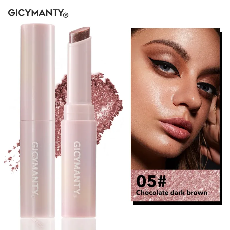 Shimmer Eyeshadow Stick Quick-Dry Film Locking Light Non-Fading Sparkle Eye Shadow Face Body Lip Highlighter — image 11