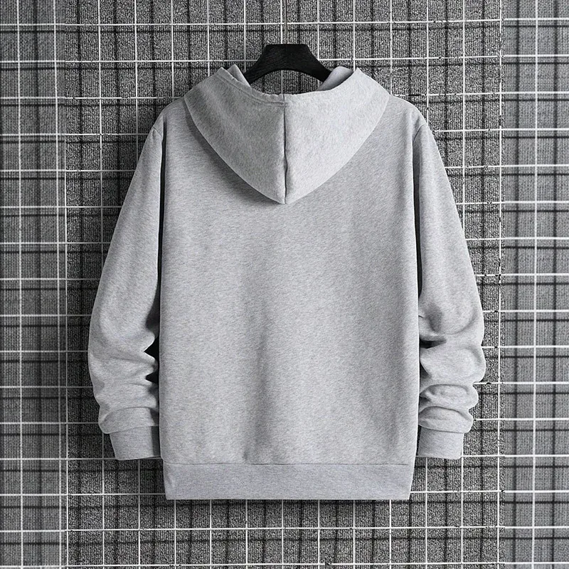 Hoodie urbano masculino 2025 de alta qualidade cor sólida manga longa moletom casual desportivo com capuz outerwear jesus cruz impressão pulôver — image 17
