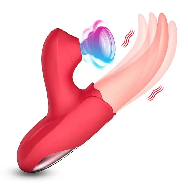 Napakahusay na Sucking Vibrator para sa Babae Dila Dila Clitoris Stimulator Sucker Vagina Massager Masturbation Pang-adultong Sex Toys Mga Laruan