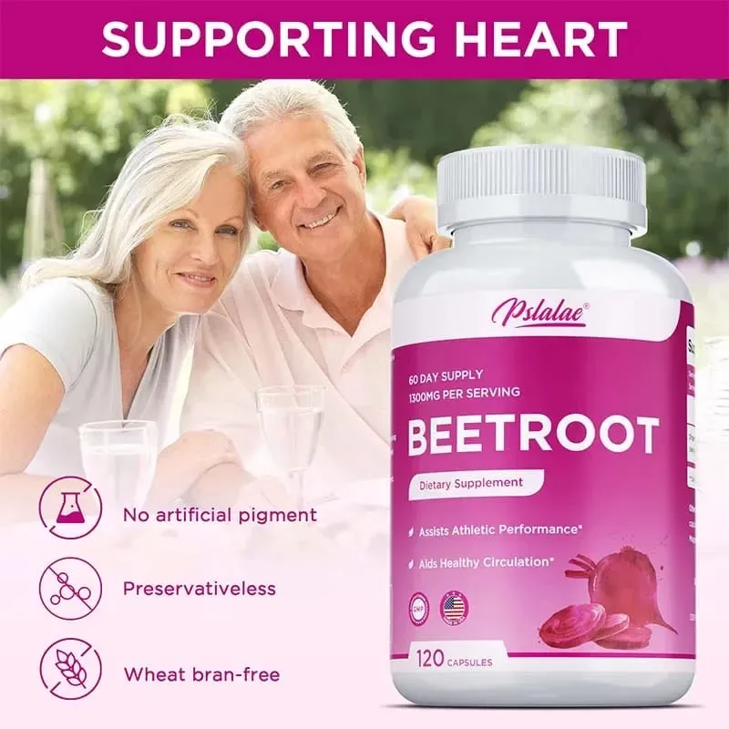 Capsules de racine de betterave – Favorise la santé cardiaque, stimule l'énergie naturelle, améliore l'endurance et maintient une tension artérielle normale. — image 6
