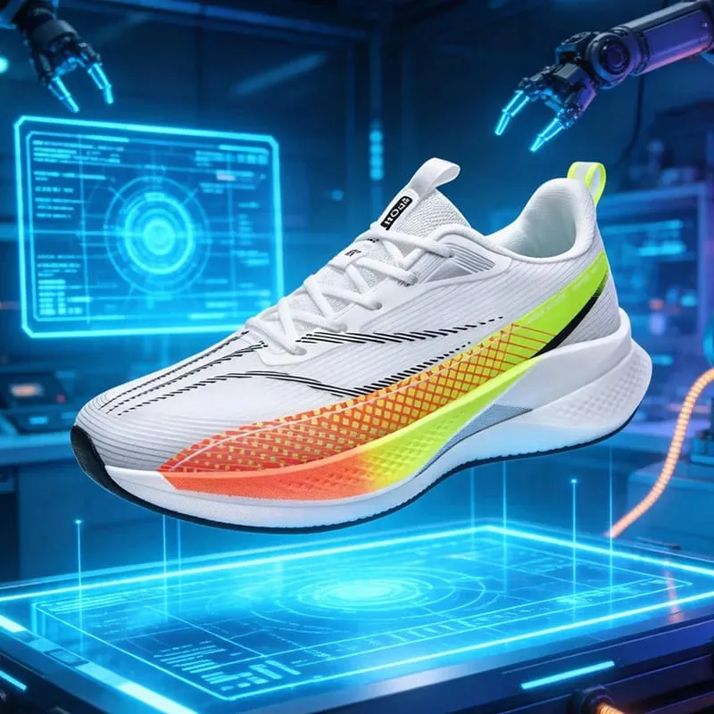 Men Marathon White Running Shoes Speciality Sports Breathable Sneakers Cushion Racing Jogging Outdoor Tennis Athletic Trainers — image 12