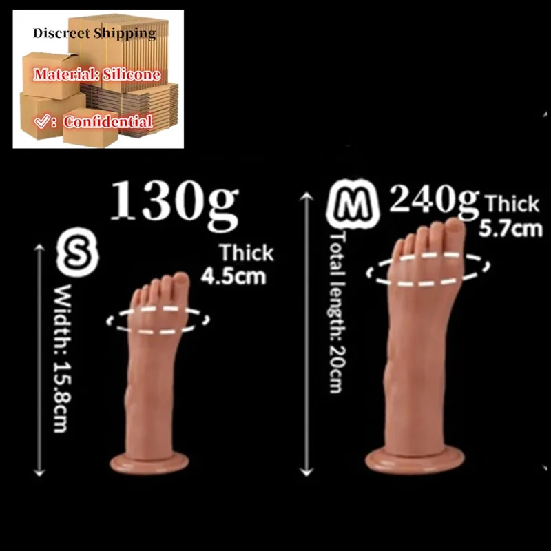 Feet Style Anal Plug Big Silicone Ass ButtPlug Deep Masturbator Dildo Dilator Stimulator Anal Dildo Adult Sex Toy For Women 성인용품 — image 17