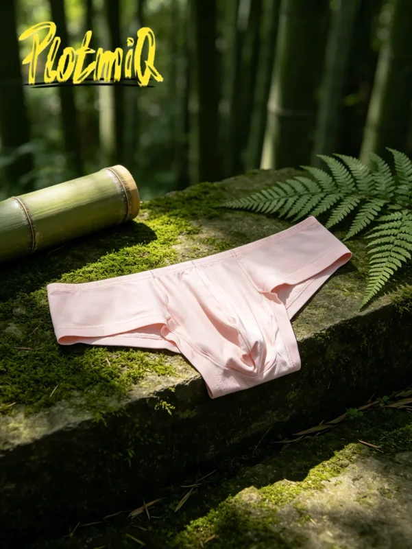 2PCS Low Rise Comfort Men Cotton Briefs Pink Soft Fabric Malapad na Waistband 3D Support Pouch Moisture Friendly Mens Underwear — image 2