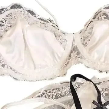 KUCLUTBlack Floral Embroidery Ultrathin Bra Set Women Sexy Push Up Hollow Out Underwear Translucent Silks Satins Lingerie Suits — image 2
