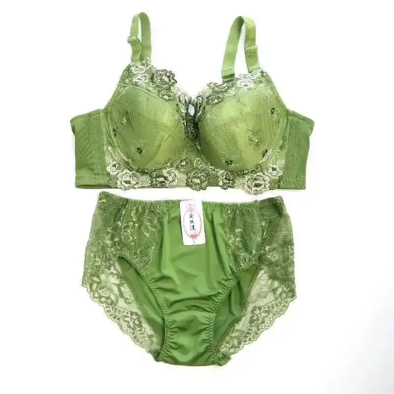Bra Set Lingerie Bras Para sa Babae Underwear Sets Intimate Embroidery Plus Size Damit 2 Piece Bra Brief Sets B C D E F G H