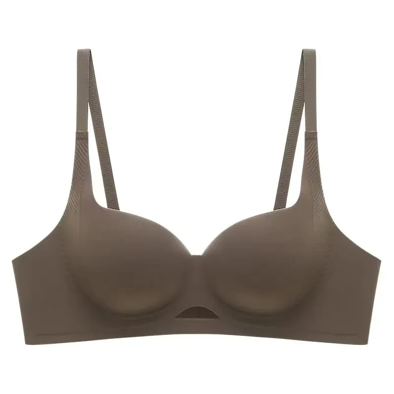 New Hollow-out One-piece Seamless Comfortable Push Up Lingerie Small Breast Gathering Anti-sagging No Steel Ring Bra — image 10