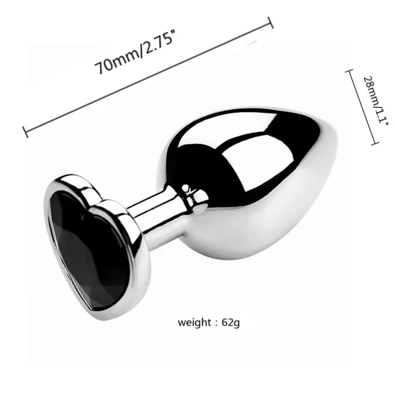 S/M/L Metal Anal Plug Butt Plug Sex Toy Butt Toy for Women Men Couples Gay Adult Game Masturbator Anal Diamond Sex Shop — image 10