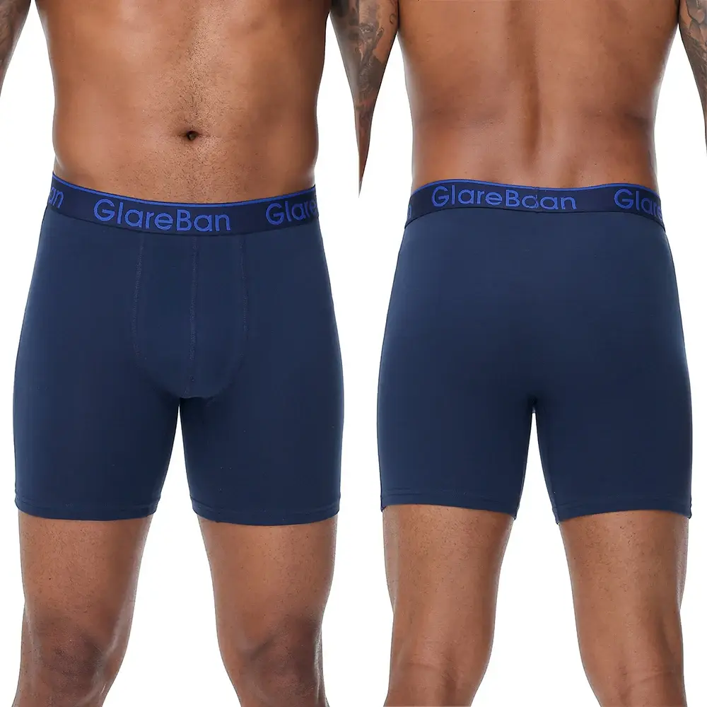 5pc Set Mid-Long Random Cotton Boxer Shorts Panlalaking Kasuotang Panloob Panlalaking Panloob para sa Mga Lalaki Boxershorts Slips Malambot na Panties Brand Briefs — image 1