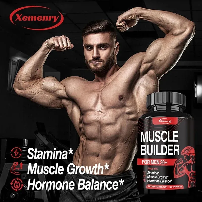 Muscle Builder Supplement - Hormone Balance Muscle Growth and Strength Promote Metabolism Improve Athletic Performance — image 4