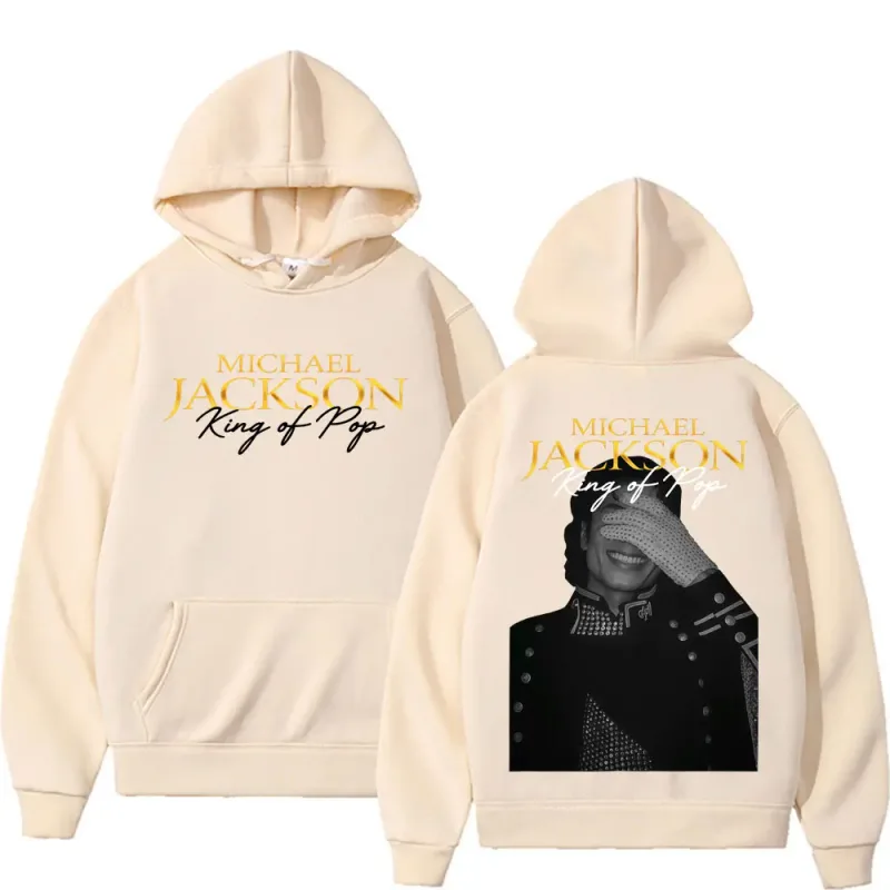 Michael Jackson King of Pop Hip Hop Style Hoodies Men Women Harajuku Streetwear Vintage Sweatshirt High Quality Fleece Pullovers