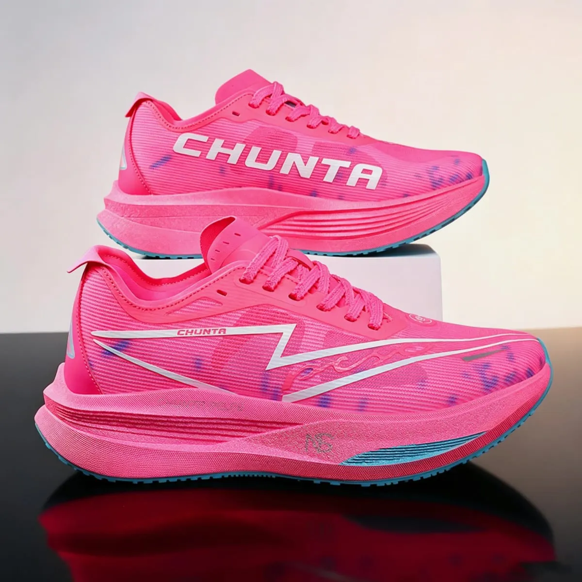 Men's and Women's Running Shoes Anti Slip and Shock-Absorbing Carbon Fiber Board Professional Marathon Chunta Sports Shoes — image 5