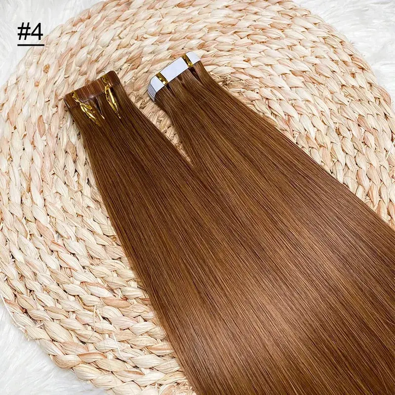 Blonde Seamless Tape in Hair Extensions Human Hair Skin Weft PU Tape on 20 PCS 18'-30' Length Easy Installation Hair Extensions — image 10
