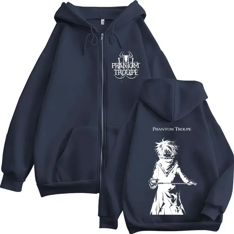 Anime Hunter x Hunter Feitan Portor Zipper Hoodies Men Women Clothing Oversized Fleece Zip Up Hooded Sweatshirts Coat Streetwear — image 6
